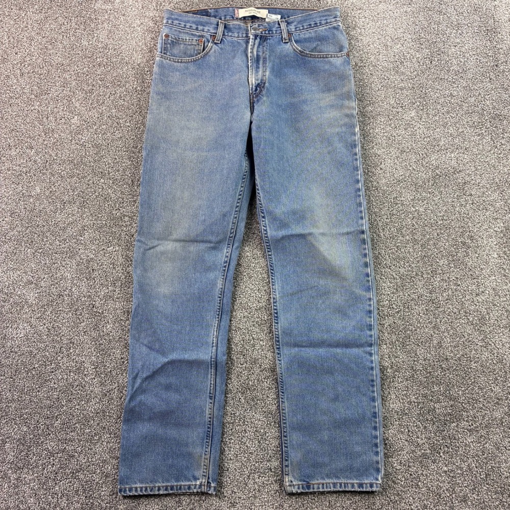 Vintage Levi's 505 Jeans Mens 34x34 (32x32) Blue Denim Light Regular Straightโ